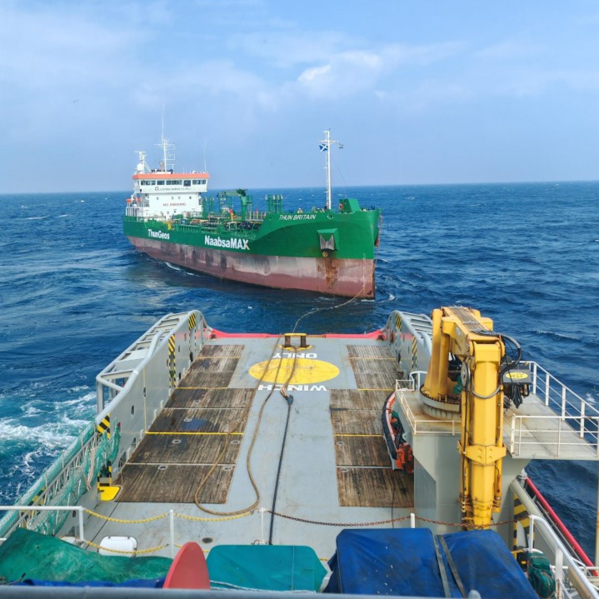 View from the tugboat